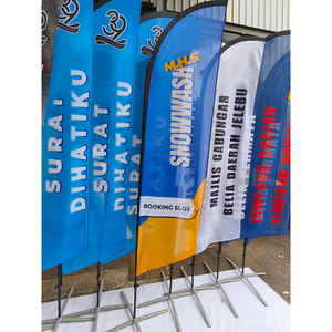 Рекламные уличные флажки-«перья» для пляжа оптом, индивидуальные летающие флаги - Product Image 6