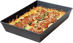 Sartenes para <span class=keywords><strong>pizza</strong></span> estilo Detroit de 10x14x2,5 pulgadas, sartén para <span class=keywords><strong>pizza</strong></span> estilo siciliano presazonado - Product Image 2