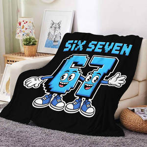 Couverture en flanelle polaire douce et chaude avec imprimé Meme Six Seven Italian Brainrot, idéale pour la maison et les voyages, parfaite pour les cadeaux - Vente en gros - Product Image 3