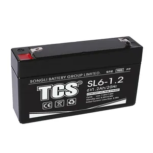 SL6-1.2ソーラー鉛蓄電池芝刈り機6v1.2ah agmvrlaバッテリーUPS用