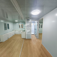 Maison conteneur portable de luxe extensible de 20 pieds, installation facile, maisons modulaires préfabriquées, villa pour complexe hôtelier, bureau ou habitation