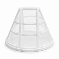 Panier filtre à café réutilisable en nylon, maille fine, pour machine à café, filtre de rechange de qualité alimentaire, noir