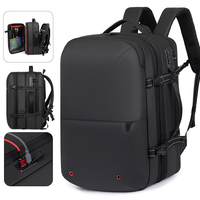 Sac à dos pour ordinateur portable extensible de haute qualité, imperméable, pour hommes, avec bande réfléchissante, ports de charge USB Type-C doubles