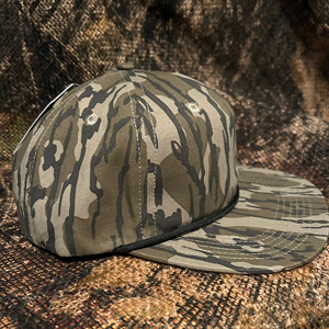 Personalizado de los hombres de caza de camuflaje Snapback Flat Bill Cap 256 camuflaje cuerda sombreros ajustable bordado gorra Vietnam OEM sombrero para al aire libre - Product Image 2