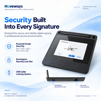 Tablette de signature numérique Haveways 5 pouces avec stylet EMR sans batterie pour la banque