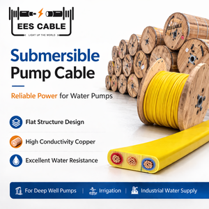 Câble EES basse tension 4x2,5 mm² plat pour pompe submersible, isolé et gainé en PVC, <span class=keywords><strong>gaine</strong></span> extérieure en caoutchouc en option - Product Image 3