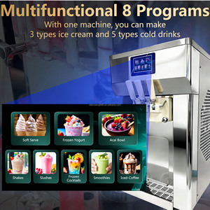 920Pcs/H China Ice Cream <b>Machine</b> commercial <b>soft</b> <b>serve</b> ice cream <b>machine</b> 3 flavor 220v Double Compressor Ice Cream Fruit Maker - Product Image 4