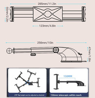 Support de téléphone/tablette rotatif universel pour voiture/camion, fixation télescopique à ventouse pour tableau de bord et pare-brise – Bestseller Amazon