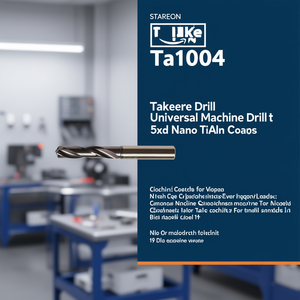 Foret universel en carbure Ttake Ta1004 5Xd avec revêtement Nano TiAln pour machines-outils - Product Image 3