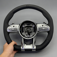 Volant en cuir pour Mercedes Benz AMG W204 W205 W212 W213 W221 W222 W245 W177 C63 G63 a B C E G Class C218 C219 C257