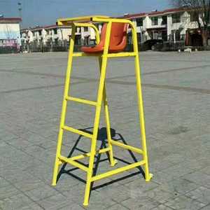 Sedia Portatile e Resistente <span class=keywords><strong>per</strong></span> Arbitri di <span class=keywords><strong>Badminton</strong></span> e Pallavolo, in Tubo d'Acciaio Rotondo Giallo, <span class=keywords><strong>per</strong></span> Palle di Piuma d'Oca - Product Image 1