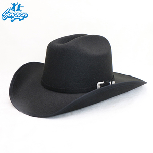 Mũ Fedora Polyester vành rộng làm bằng vải nỉ tùy chỉnh thời trang 2025, mũ cao bồi miền Tây vành rộng trống ngoài trời đang bán - Product Image 1