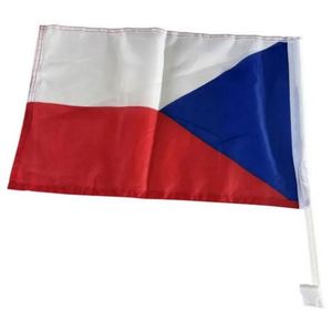 Customized Waterproof Portable Car Window Clips <b>Flag</b> Blank Mini Polyester Country Car <b>Flag</b> with Plastic Pole - Product Image 4