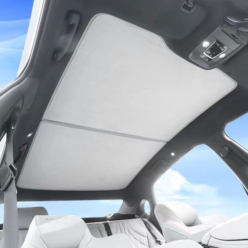 BYD Seal用アイスクリスタルガラスルーフサンシェード、折りたたみ式
