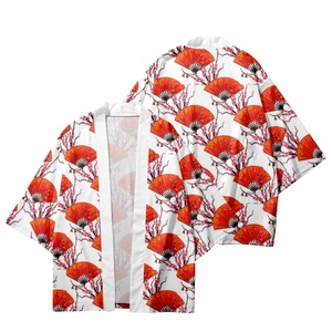 Kimono <span class=keywords><strong>japonais</strong></span> pour <span class=keywords><strong>homme</strong></span>, peignoir samouraï, impression 3D, motif <span class=keywords><strong>traditionnel</strong></span>, veste décontractée ample et fine, cardigan kimono asiatique - Product Image 2