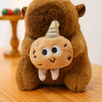 Peluche Capybara Marron, Cadeau Idéal pour la Maison, Convient aux Garçons et aux Filles, Peluche Capybara Super Douce, Peluche Capybara Anti-Stress