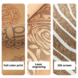 Estera de ejercicio de Pilates de Fitness de corcho para el hogar de caucho Natural orgánico ecológico Tapis De Yoga portátil Flexible Rn Liege - Product Image 4