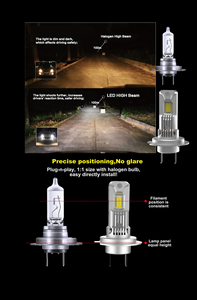 Bombillas LED para Faros Delanteros Carall 80W H7/H11, 8000LM, 6000K, Ajuste Universal para X3 y Más Modelos - Product Image 2