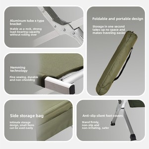 سرير قابل للطي من الألومنيوم بسعر رخيص من TOPIND، سرير فردي قابل للطي للتخييم - Product Image 3