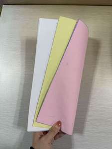 Papel NCR de 3 Capas CB CFB CF, 48-68 g/m², Papel Autocopiativo de Pulpa Virgen Blanco, Rosa y Amarillo para Impresión por Computadora, Imagen Azul - Product Image 2