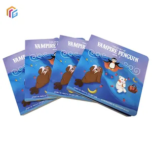 Alta qualidade papelão crianças livro colorido capa dura personalizado crianças livro impressão