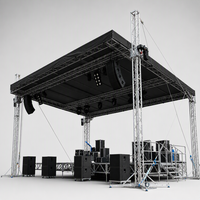 Truss carré en aluminium Topfinger pour FT34 290mm 50*2 50*3, truss de toit en aluminium pour éclairage avec certificat TUV