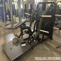 Máquina de remo iso-lateral de baja resistencia para entrenamiento de espalda con carga de placas de acero, equipo comercial de gimnasio para entrenamiento de fuerza y seguridad.