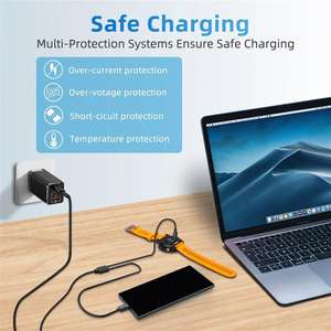 Dispositivo de Carga USB 2 en 1 para Garmin Instinct, Forerunner, <span class=keywords><strong>Vivosmart</strong></span>, Fenix8, Teléfonos, Tabletas, Auriculares, Reloj Inteligente - Product Image 4