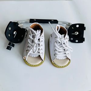 Chaussures plates orthopédiques, couleur marron, pour pied, denim, offre spéciale