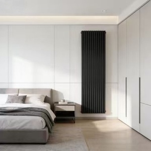 Radiatore in Acciaio Texturizzato con Sottile Goffratura Superficiale, Design Moderno da Parete <span class=keywords><strong>per</strong></span> Interni di Lusso, Uso in Ospedali e Palestre - Product Image 1