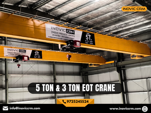 ซื้อเครน EOT แบบคานคู่คุณภาพพรีเมียม INOVIC CRM ขนาด 5-50 ตัน |   เครนเหนือศีรษะสำหรับงานหนักสำหรับโรงไฟฟ้าเหล็ก (ไม่มีการรับประกัน) - Product Image 3