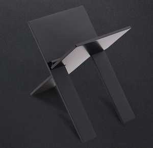 Foldable Stainless Steel Zinc Alloy Double Blade Black Cigar Holder <b>Stand</b> Multifunctional Portable Design Cigar Display Smoking - Product Image 5