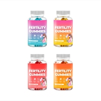 Compléments alimentaires en gommes pour la fertilité naturelle OEM/ODM, favorisant l'ovulation, acide folique prénatal, multivitamines, gommes de soutien à la fertilité