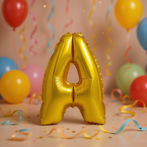ลูกโป่งฟอยล์ตัวอักษรสีทองขนาดเล็ก 40 ซม. สำหรับตกแต่งงานปาร์ตี้วันเกิดเด็ก - Product Image 2