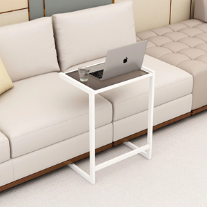 Canapé-lit moderne personnalisé, <span class=keywords><strong>table</strong></span> basse, <span class=keywords><strong>table</strong></span> d'appoint <span class=keywords><strong>en</strong></span> forme <span class=keywords><strong>de</strong></span> C avec plateau <span class=keywords><strong>en</strong></span> verre - Product Image 6