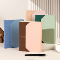 Carnet promotionnel A5 personnalisé en cuir PU rigide avec logo, organiseur pliable pour le bureau