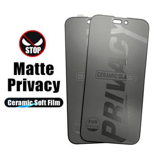 Pellicola Protettiva in Ceramica Anti-Spia Opaca Infrangibile Anti-Sbirciamento per iPhone 17 16 15 14 Pro Max - Product Image 1