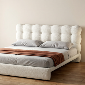 Lit de chambre moderne en cuir avec vérin à gaz et rangement, cadre en bois de pin, rembourré, taille King/Queen - Product Image 1