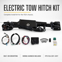 Barre de remorquage électrique rétractable 92A, crochet de remorquage caché pour Porsche Cayenne 2011-2018, accessoire pour voiture SUV
