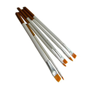 Fabriek Directe Verkoop Duurzaam Acryl Olie Aquarel Gezicht Schilderij Veganistische 6 Stuks Make-Up Borstel Set - Product Image 5