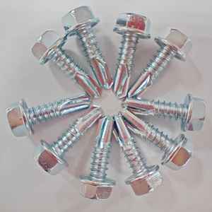 Vis autoperceuse à tête hexagonale avec rondelle, en acier C1022, finition CR3+ zinc 5U, M6.3 22mm, BSD # 3PT TW Origine - Product Image 3