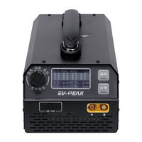 Cargador Inteligente de Doble Canal EV-PEAK U1+ 1200W 25A para Baterías LiPo LiHV de 6-14S, Carga Universal para Drones Agrícolas