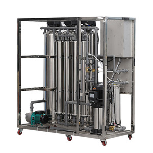 Système de purification et <span class=keywords><strong>adoucisseur</strong></span> d'eau par osmose inverse compact 500L/H avec contrôle PLC, réservoir en acier inoxydable, garantie 1 an, pompe - Product Image 5
