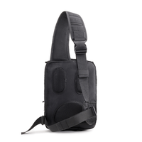 Sac de poitrine tactique multifonctionnel de style vintage BEARKY, sac à bandoulière en polyester imperméable, fermeture éclair, pour homme, pour l'extérieur