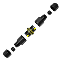Connecteur rapide étanche IP68 sans vis 2 broches 16A pour adaptateur de câblage d'éclairage LED extérieur