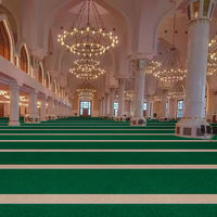 Tapis de prière personnalisés Axminster pour mosquée musulmane, tapis sur mesure en rouleau pour mosquée