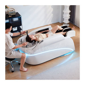 Cama de Spa eléctrica moderna de lujo con características ajustables Terapia de agua Champú Cama Lavado de cabello Cama de masaje - Product Image 3
