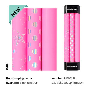 Wholesale Custom Gift <b>Birthday</b> Valentine's Day Party Wrap <b>Paper</b> <b>Roll</b> 43*300cm for Packaging <b>Wrapping</b> <b>Paper</b> - Product Image 2