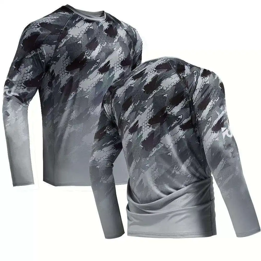 Özel tasarım açık polyester naylon uv koruma balıkçılık gömlek hızlı kuru yüksek kaliteli pelagic uzun kollu balıkçılık gömlek