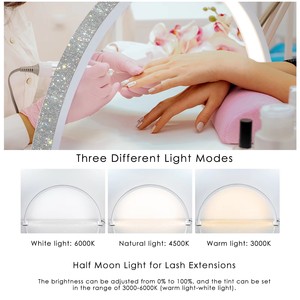 Demi Lune U Forme Nail Art Beauté Luminaire Bureau Lampe À Ongles Extensions De Cils Tatouage Salon De Beauté LED Lampe De Table À Ongles - Product Image 6